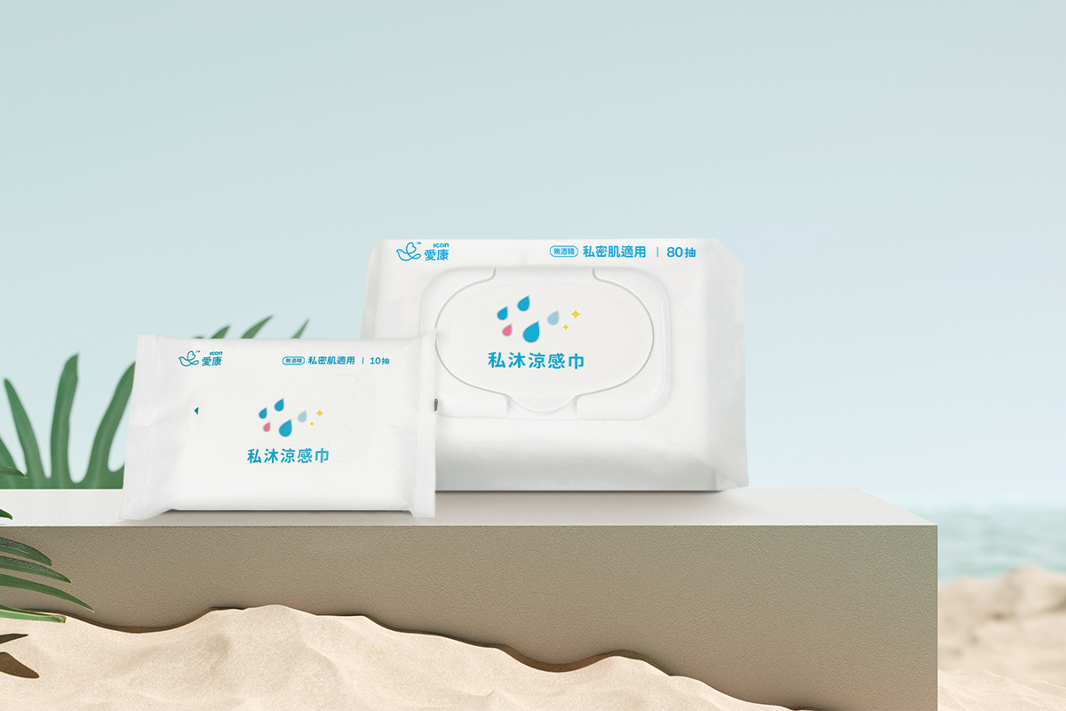 愛康私沐涼感巾80抽，NT$399/10抽NT$99