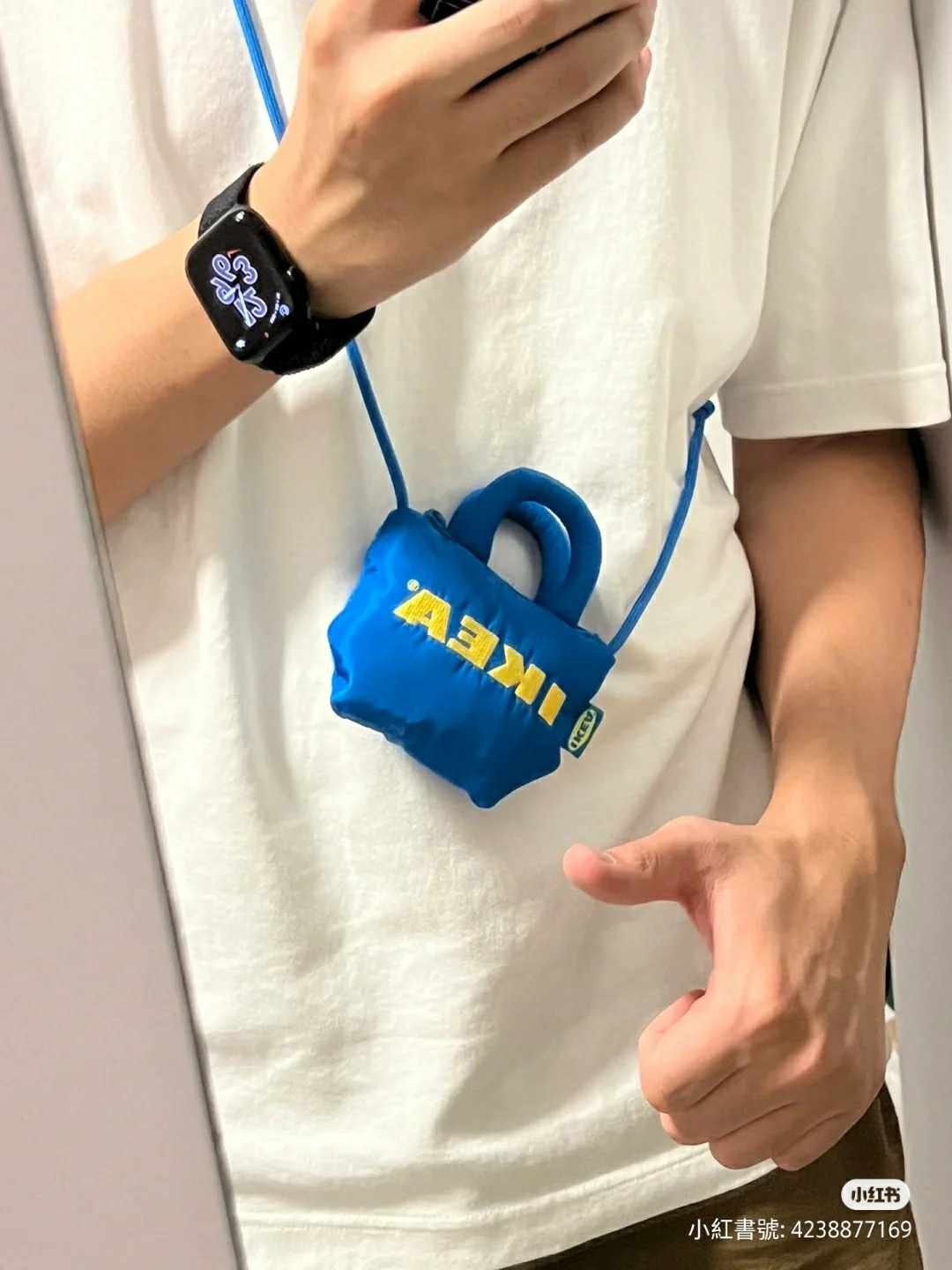 男生背起IKEA小廢包都有一股潮流感