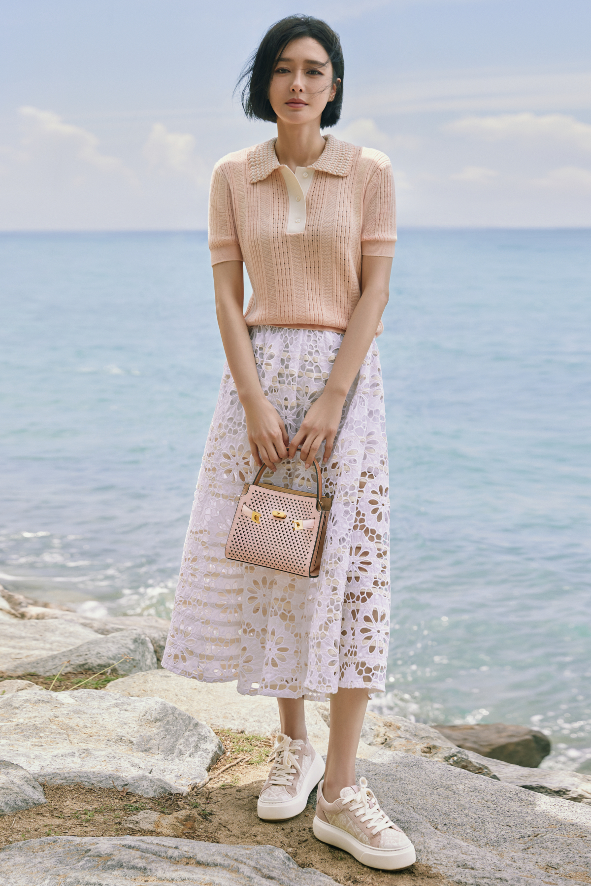 Tory Burch Lee Radziwill 迷你雙層肩背包，價格店洽。