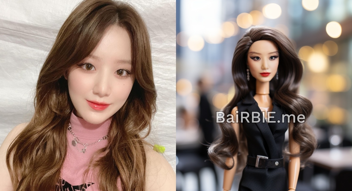 舒華變身芭比的模樣