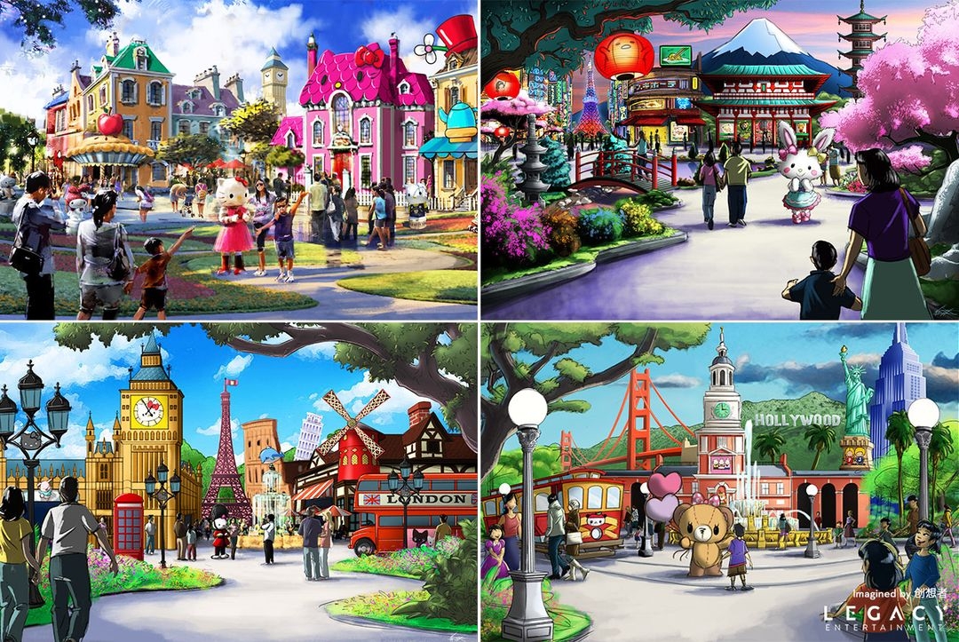三亞Hello Kitty主題樂園度假村概念圖