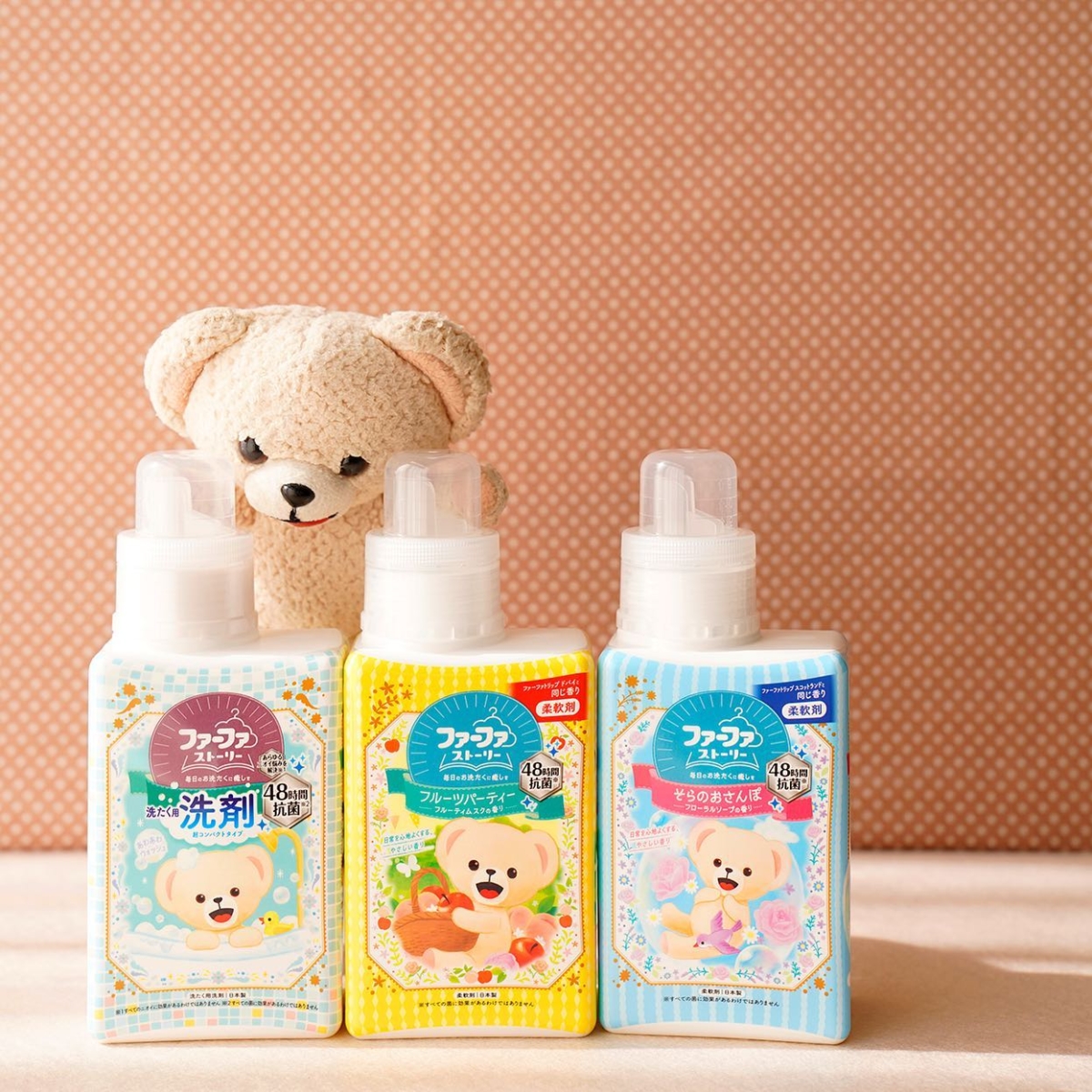 日本熊寶貝洗衣精、柔軟精