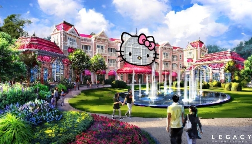 三亞Hello Kitty主題樂園度假村概念圖