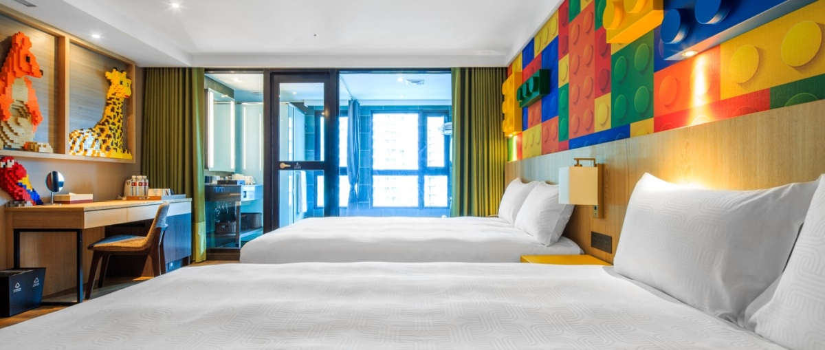 礁溪福朋喜來登酒店「積木房」是親子最愛。