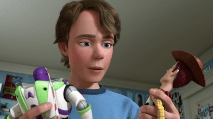 《玩具總動員3》讀大學的安弟告別胡迪、巴斯光年