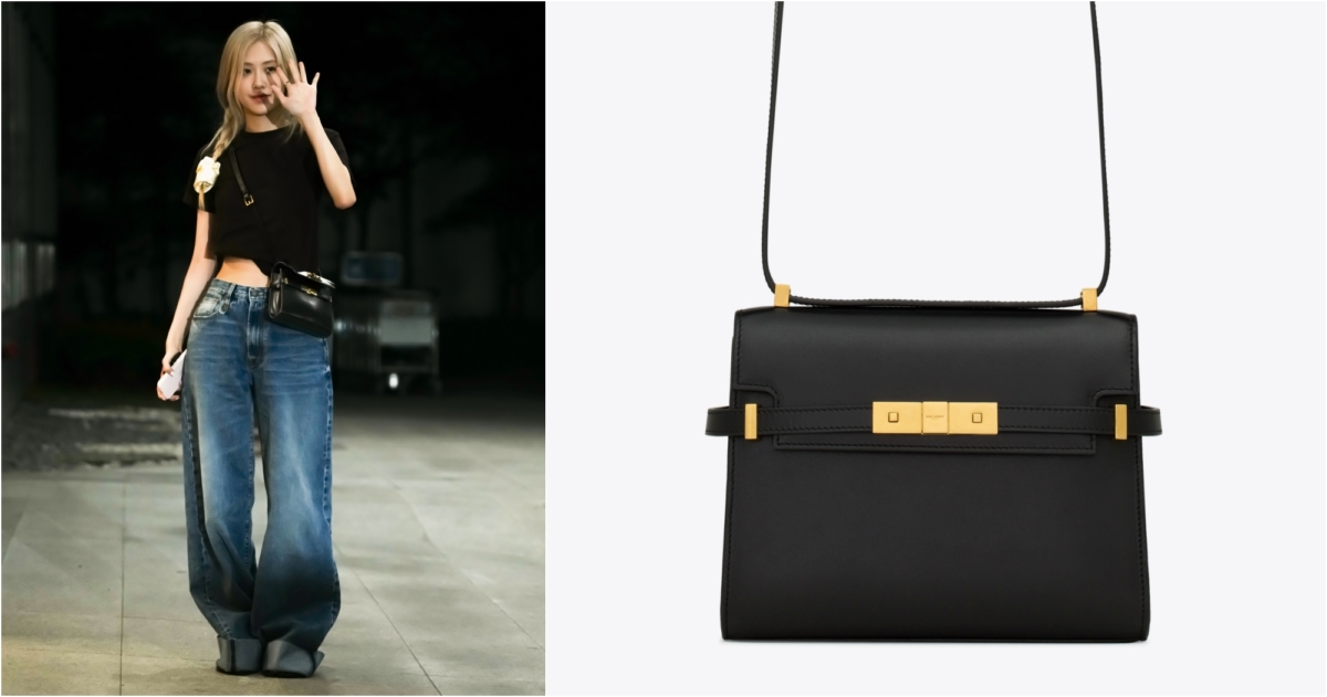 SAINT LAURENT MANHATTAN BOX 皮革迷你斜背袋,NT$69,800