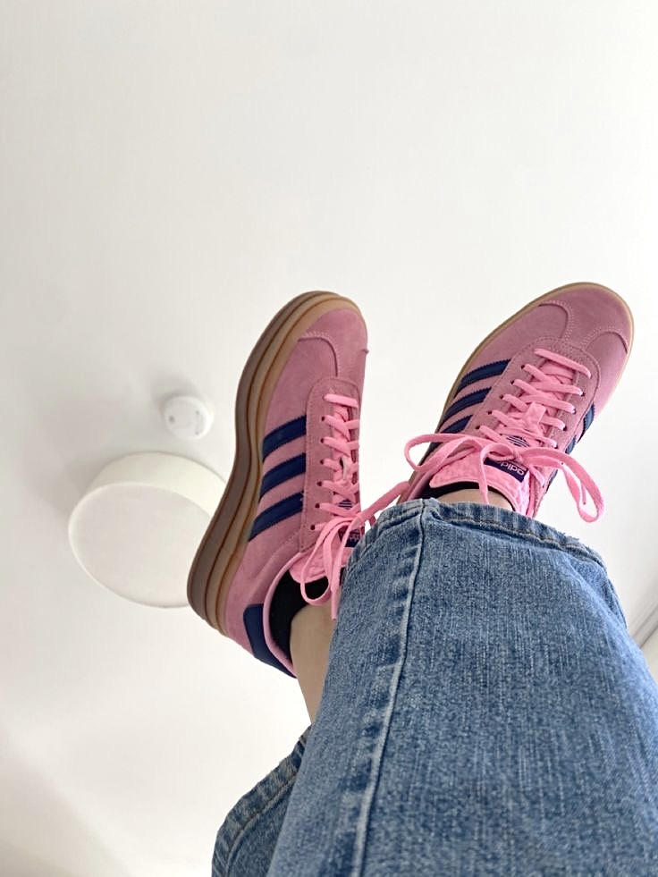 adidas Gazelle indoor多巴胺配色-芭比粉