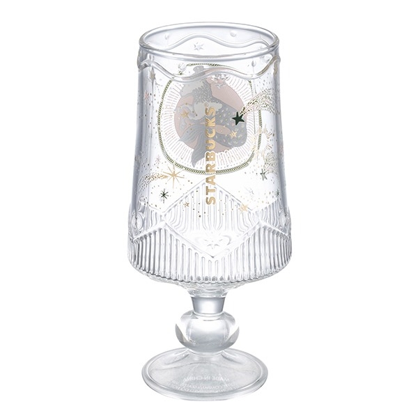 摩羯星座玻璃杯背面