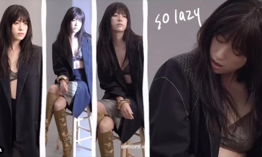 韓孝周僅穿BRA拍攝時尚寫真突破尺度。