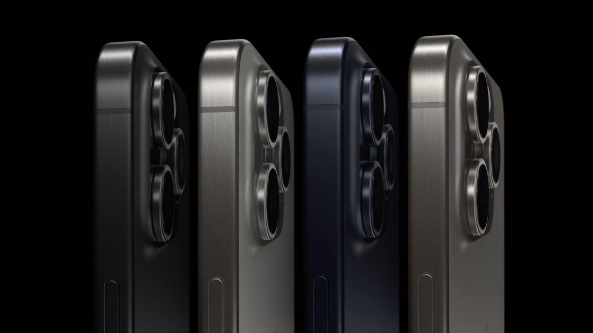 iPhone 15 Pro主打鈦金屬,顏色深沉