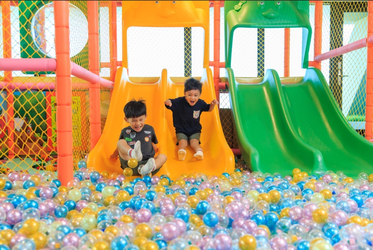 礁溪福朋喜來登酒店兒童遊樂區趣味十足，讓寶貝們好好放電。