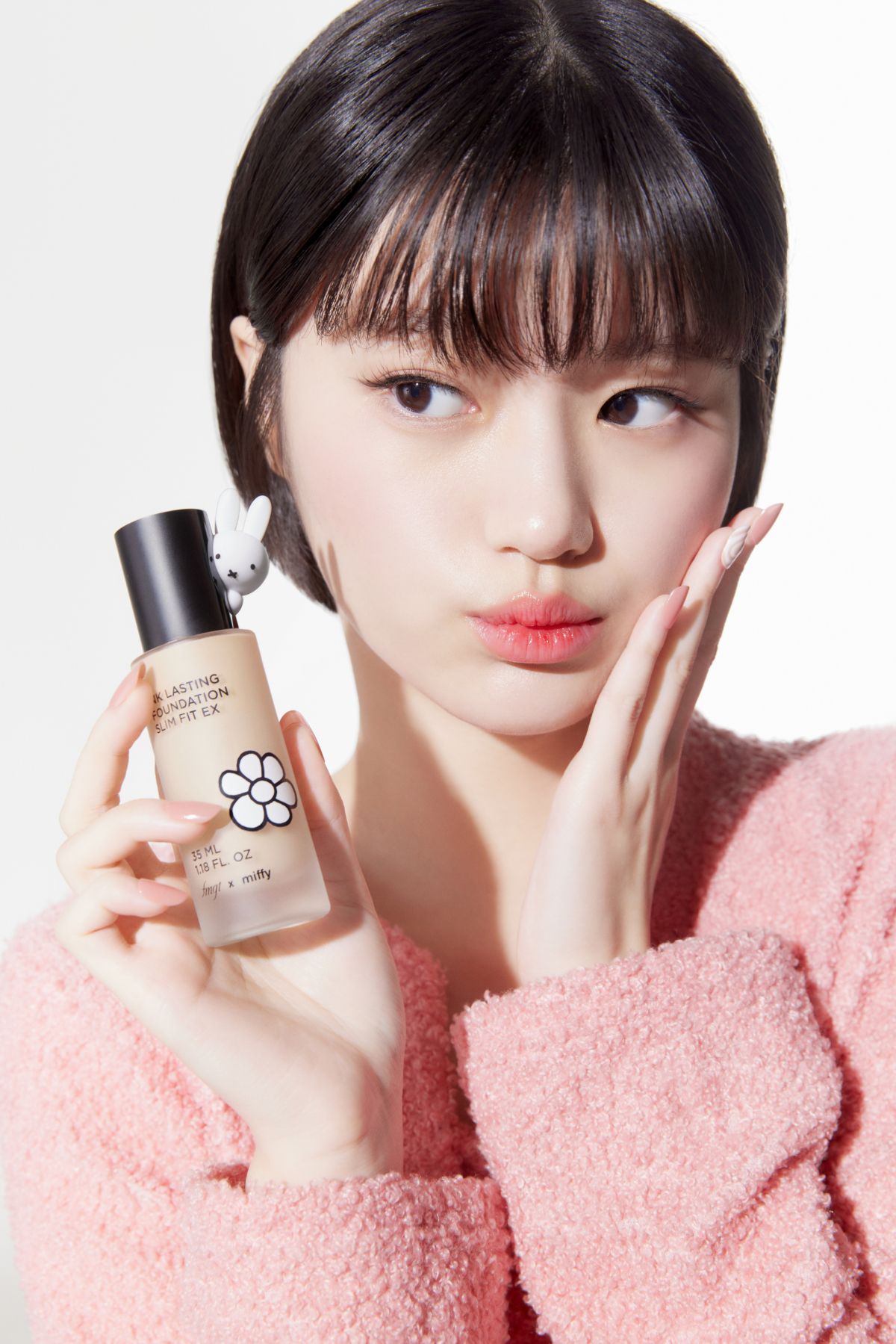 THE FACE SHOP貼妝持久粉底液EX SPF30PA++ 米菲兔限定版35ml，NT$850 (共2色)