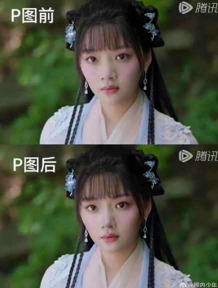 任敏鼻子引發網友P圖。