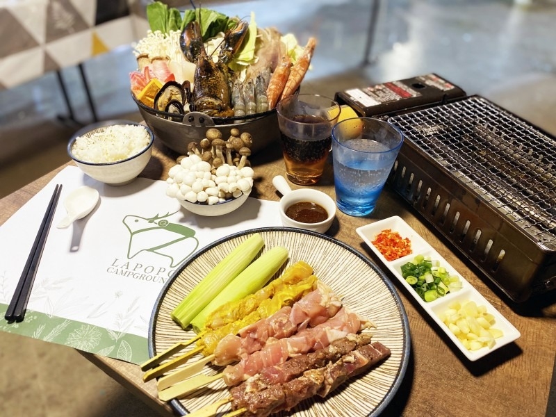 拉波波村提供美味餐點