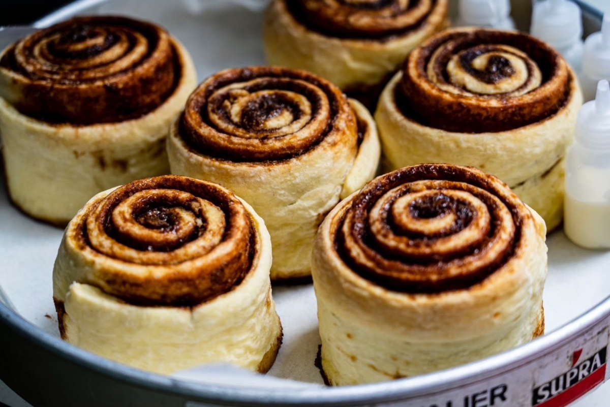 「LV肉桂捲」在中秋好市集相當熱銷。