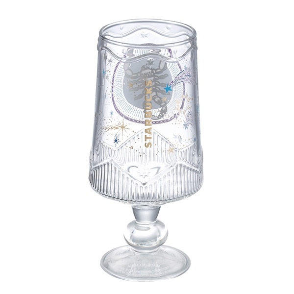 天蠍座玻璃杯背面