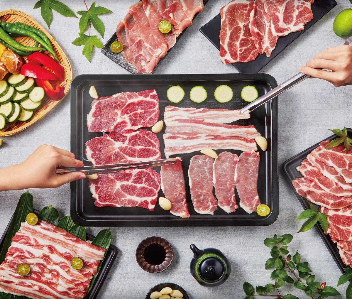 大成食品「黑蜜豬烤肉」是居家烤肉必備。