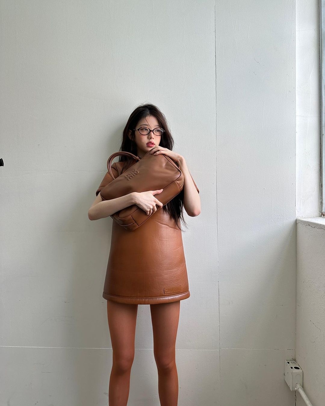 IVE張員瑛穿搭MIU MIU FW23秋裝