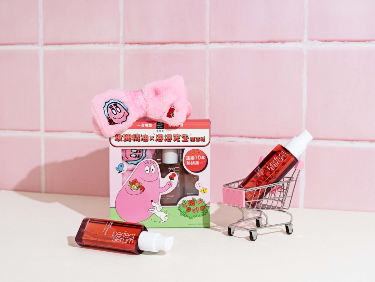 附贈限量泡泡先生聯名髮帶,陪伴女孩們度過居家保養的療癒時光