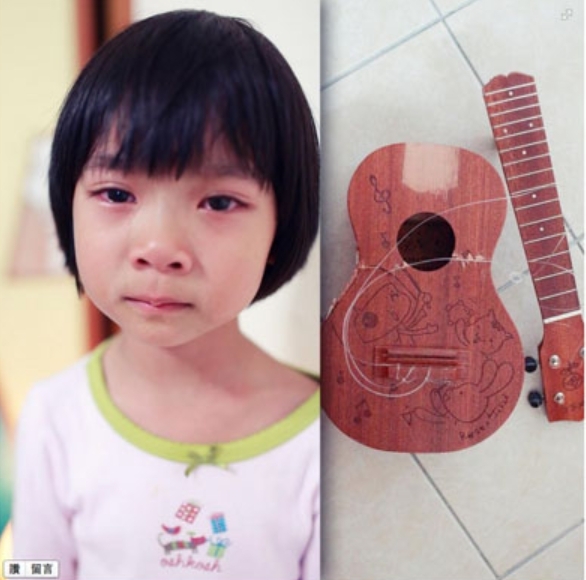 喬爸打喬喬屁股、當場折斷烏克麗麗掀起網路熱議