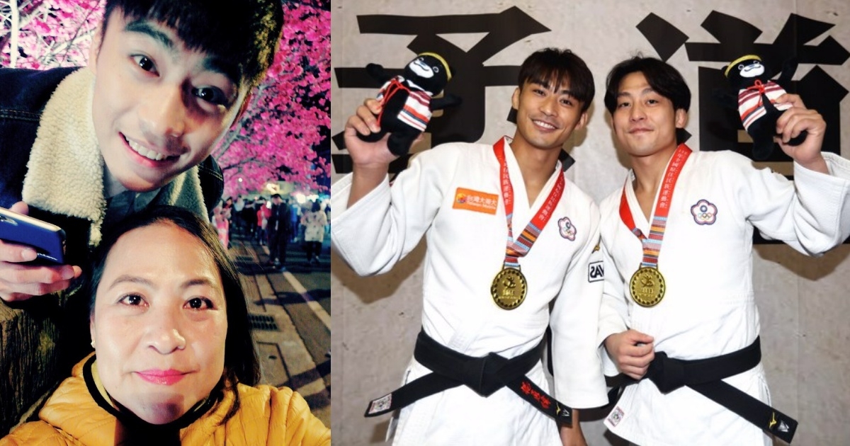 楊勇緯媽媽與哥哥