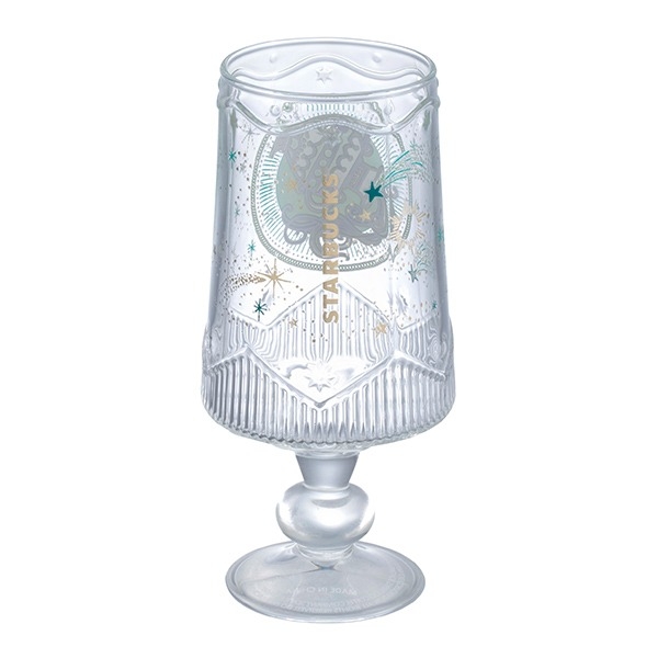 水瓶星座玻璃杯背面