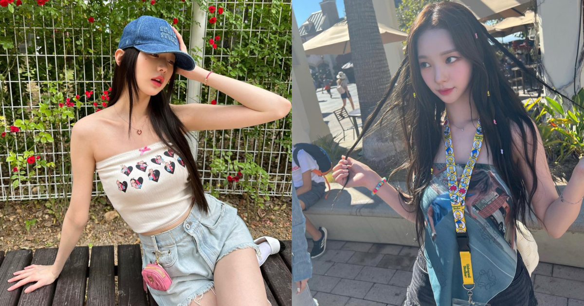 張員瑛、Aespa的Karina穿著ASIF CALIE