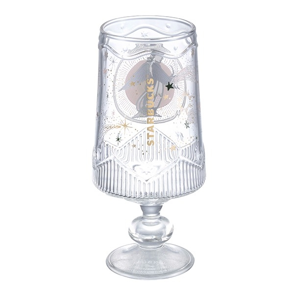 處女座玻璃杯背面