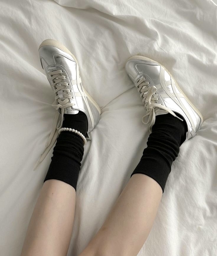 Onitsuka Tiger鬼冢虎Y2K科技感銀色
