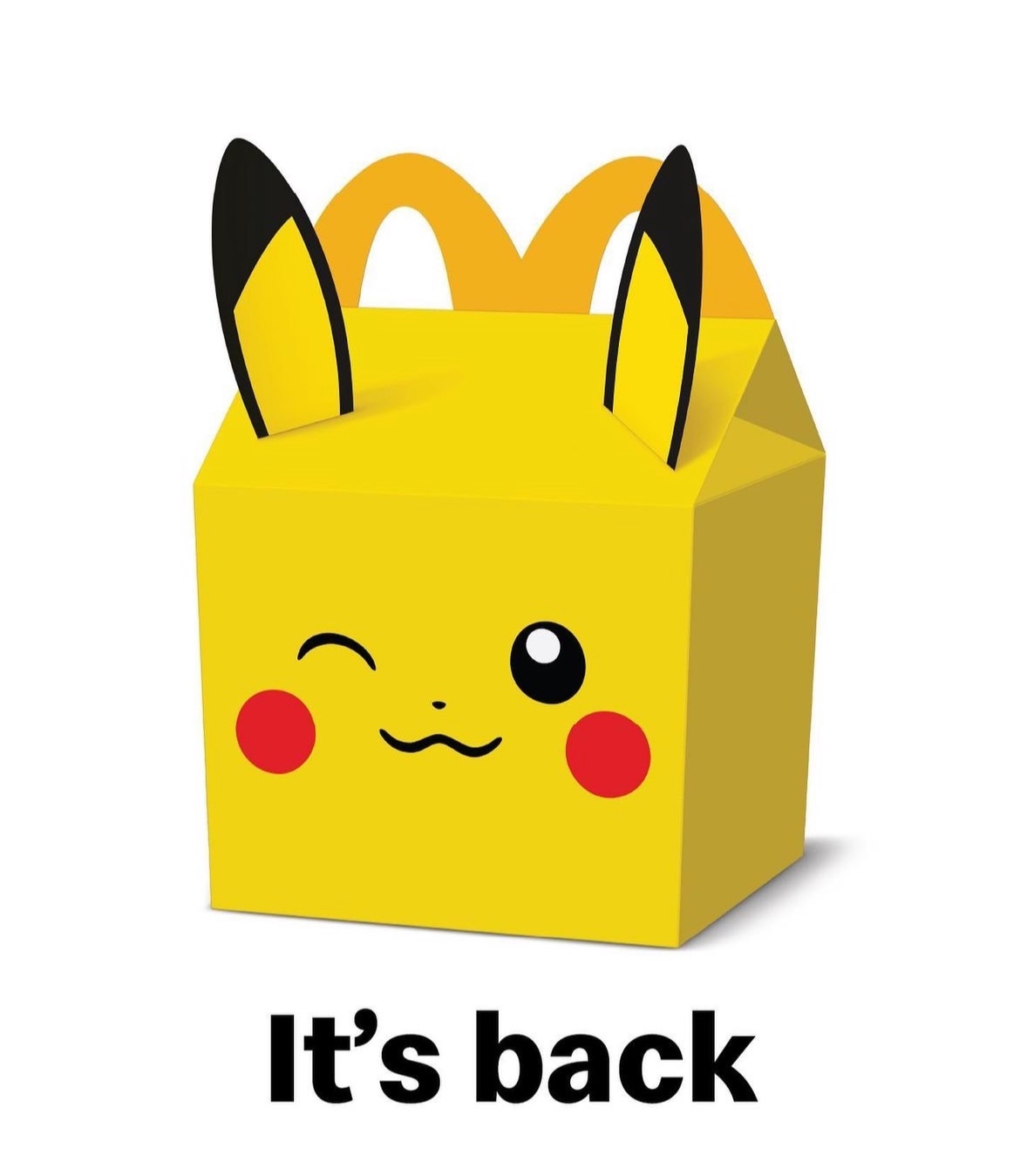 麥當勞X寶可夢的皮卡丘外帶盒