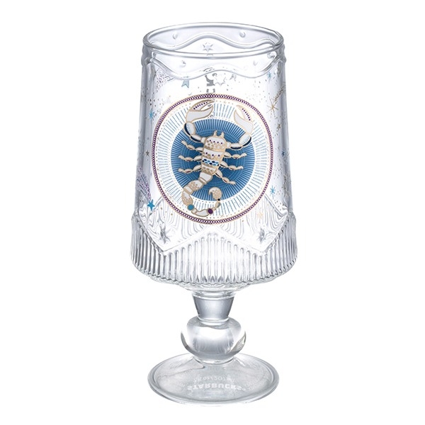 天蠍座玻璃杯正面