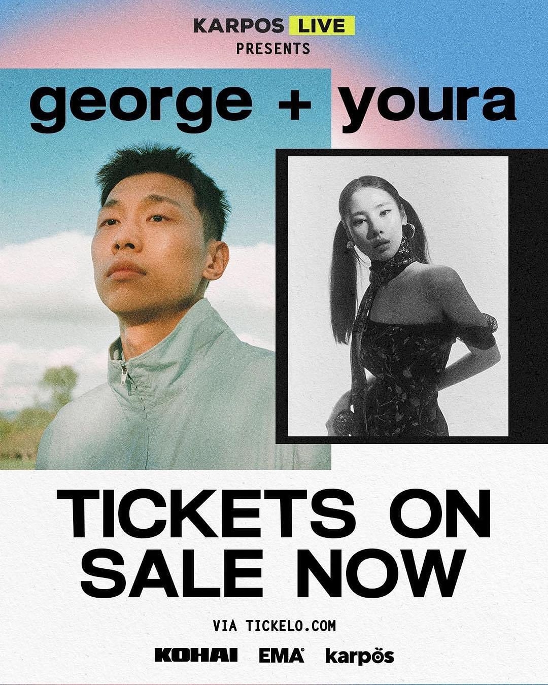 george、youra將在10月來台演唱會合體飆唱。