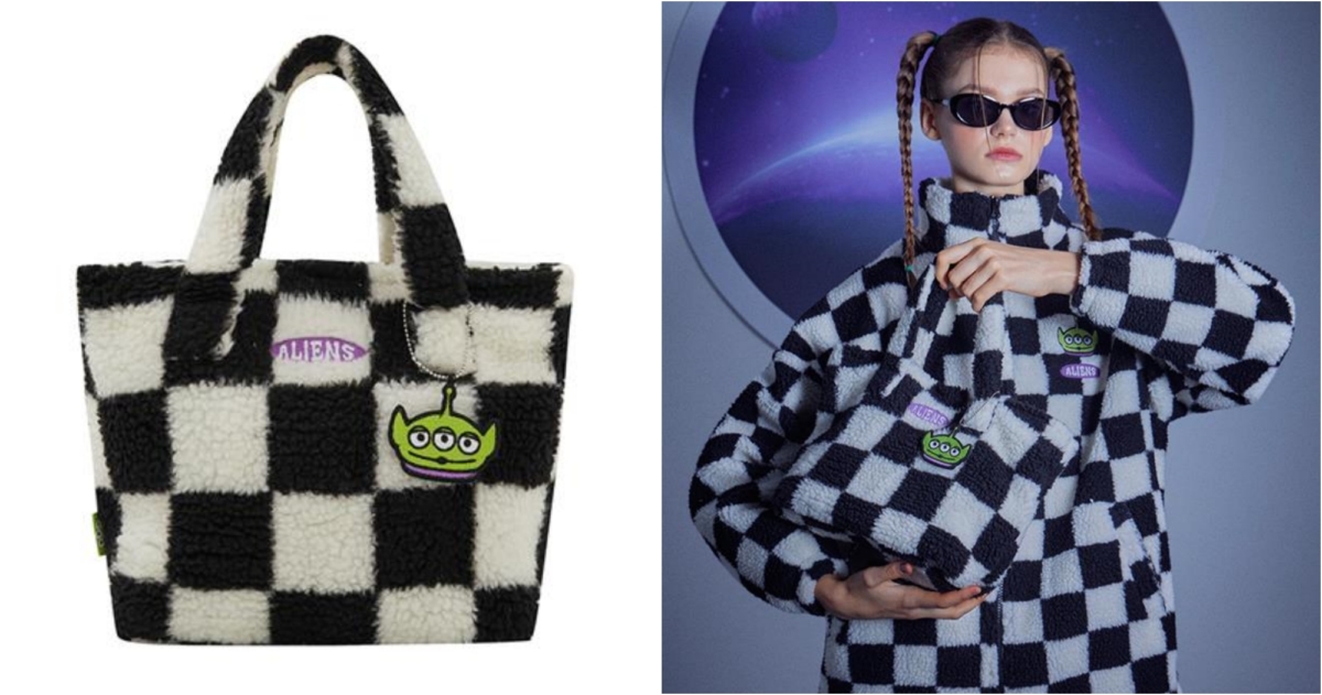 CACO三眼怪格紋提袋,NT$890