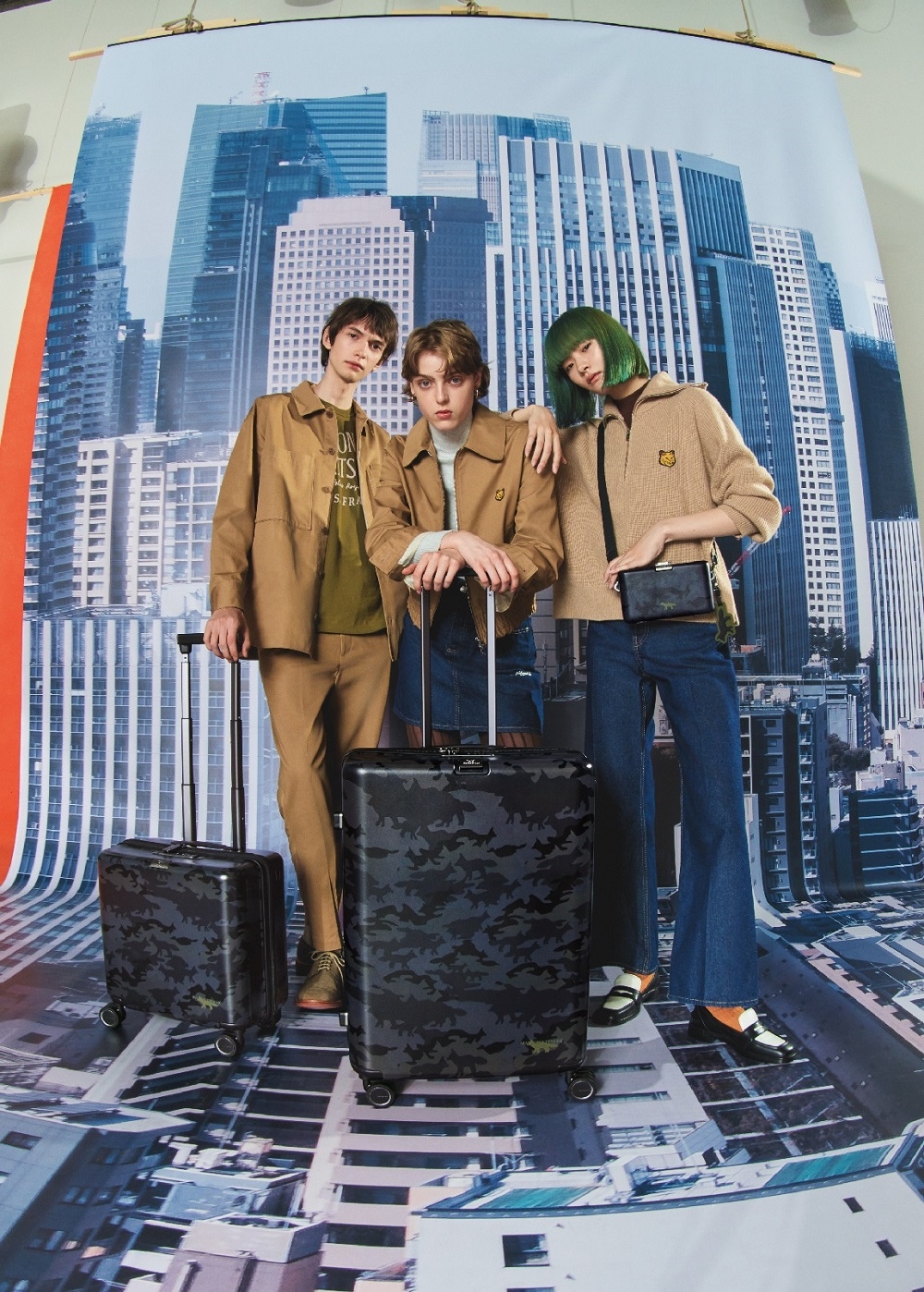 行李箱品牌Samsonite X Maison Kitsuné 跨界聯名行李箱