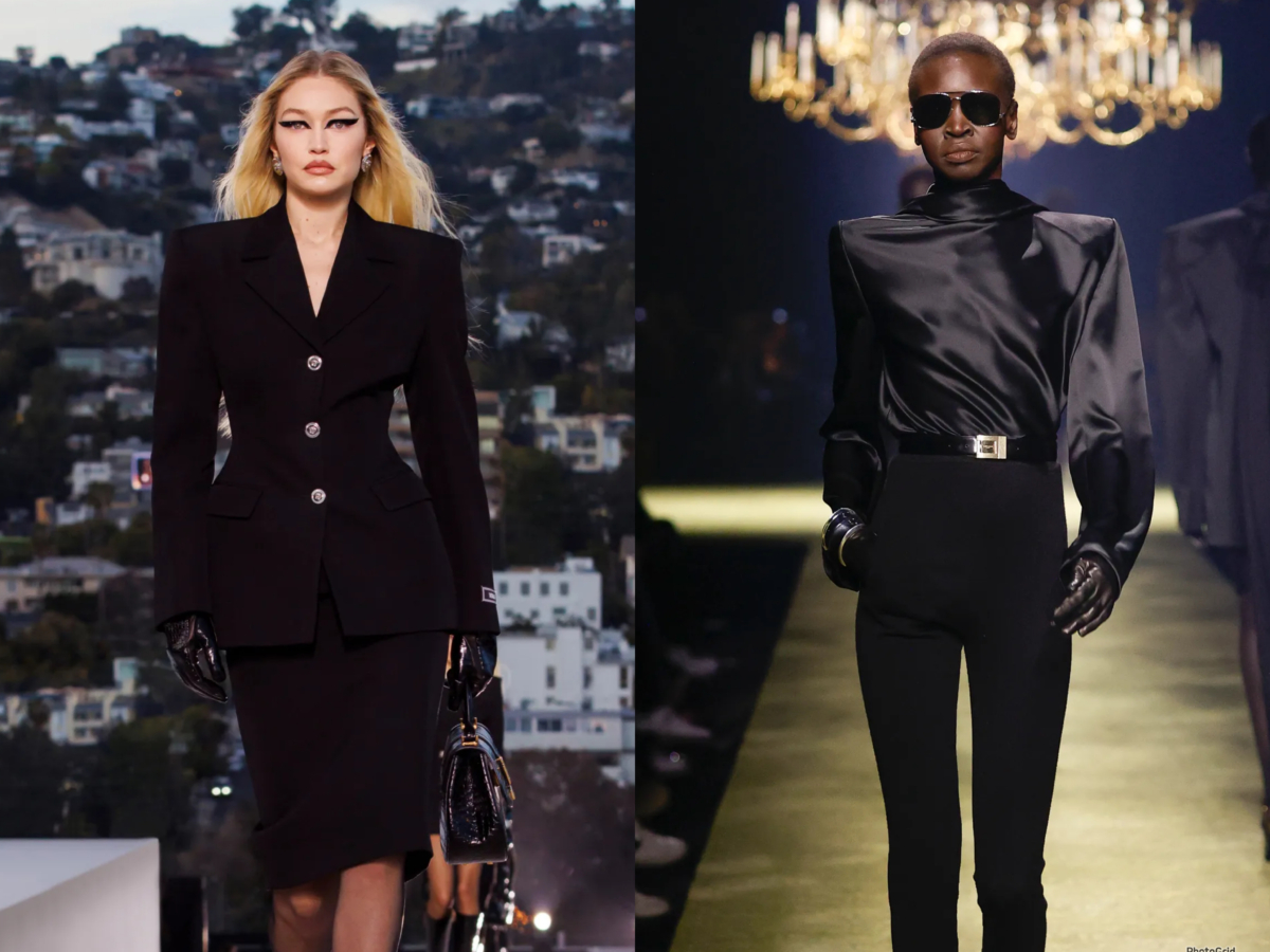 Versace 2023 秋冬時裝秀；Saint Laurent 2023 冬季系列。