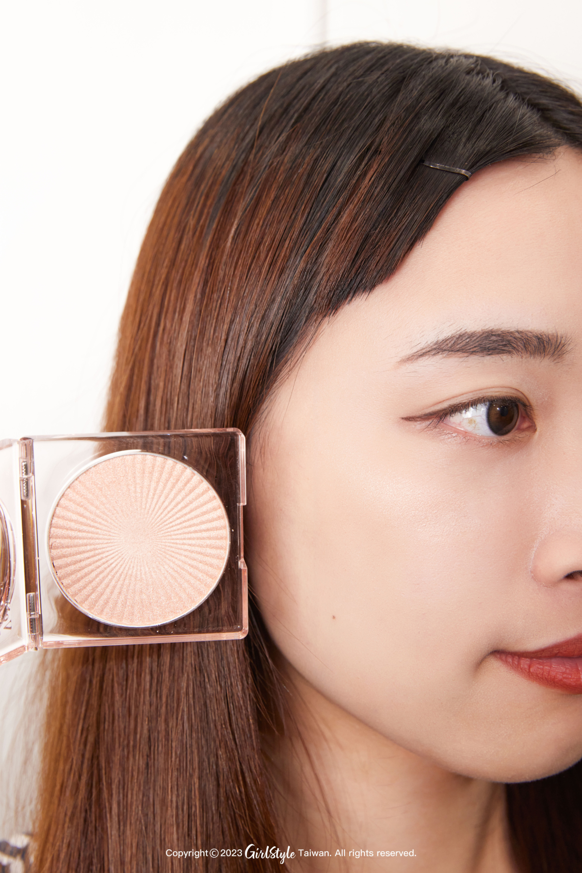 THE FACE SHOP 極光星紗腮紅 #07 粉金高光,NT$390