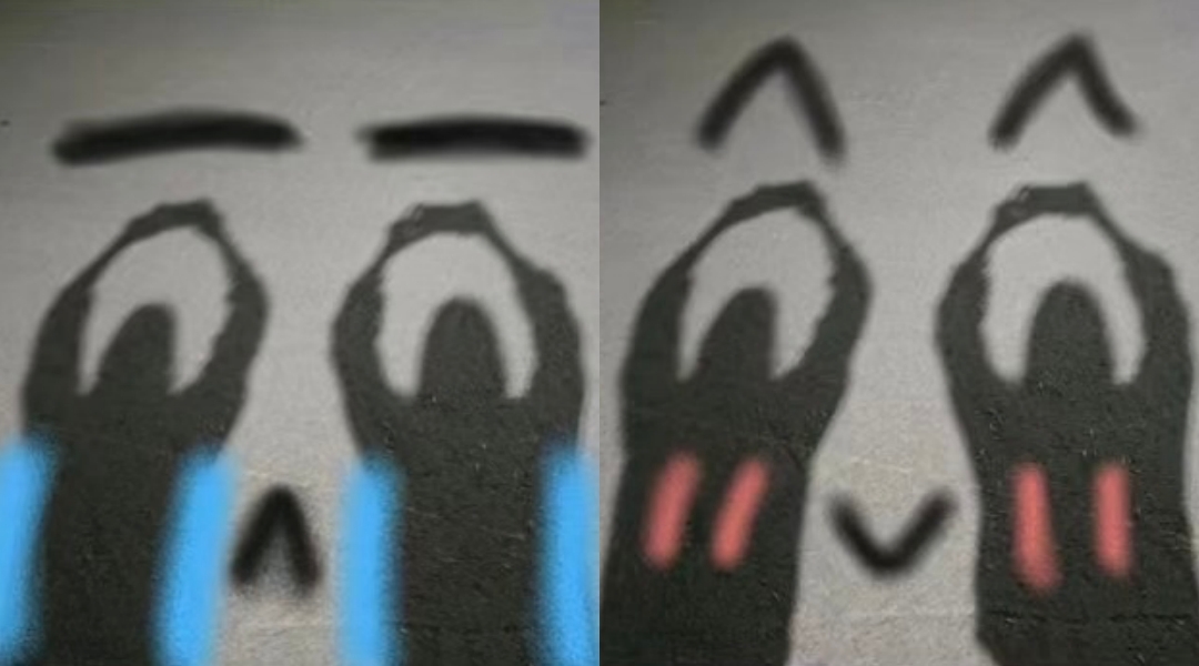 雙人影子姿勢還可以拍出表情符號