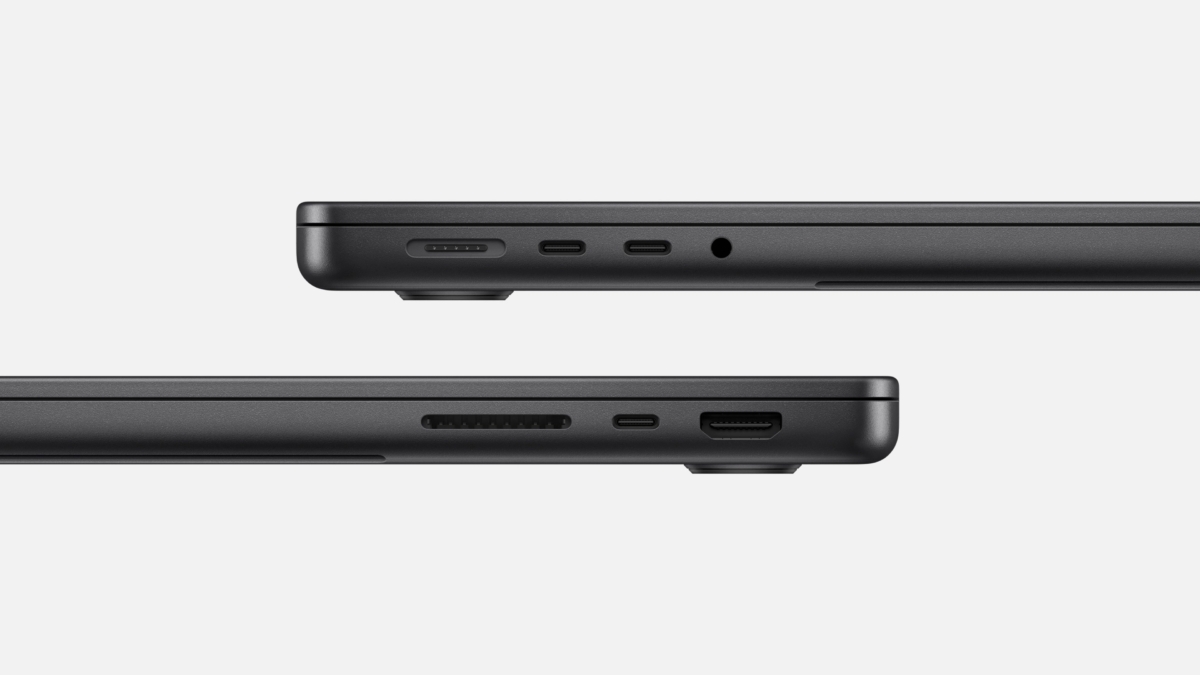 搭載 M3 Pro 和 M3 Max 的 MacBook Pro 機型提供太空黑色,這款絕美新色完美呈現出專業感。外觀設計採用突破性的化學原理,可形成陽極氧化密封,因而大量減少指紋沾附。