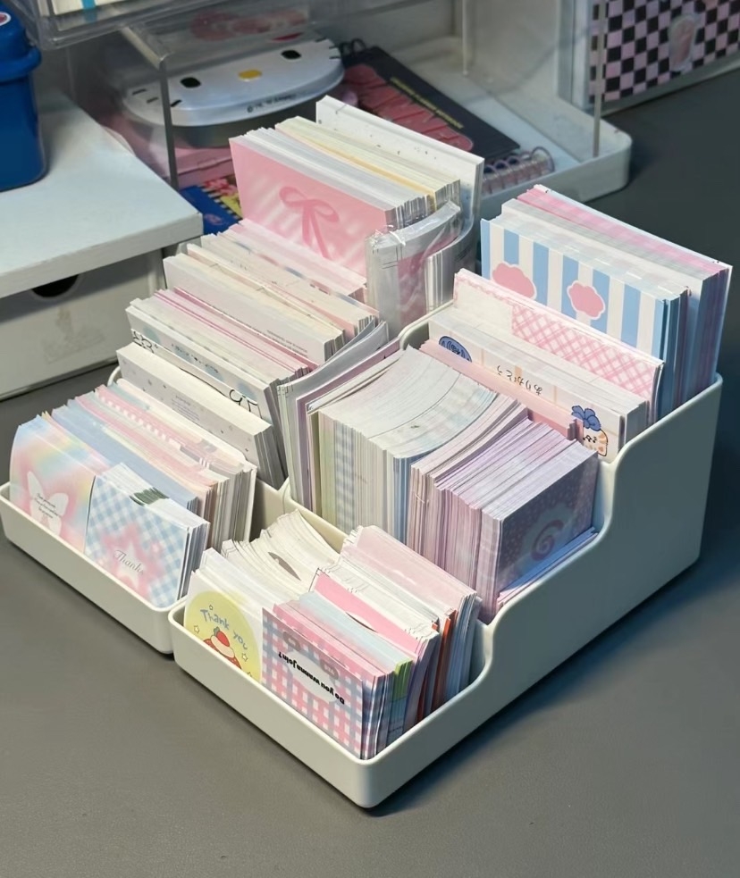 階梯式便條紙收納盒