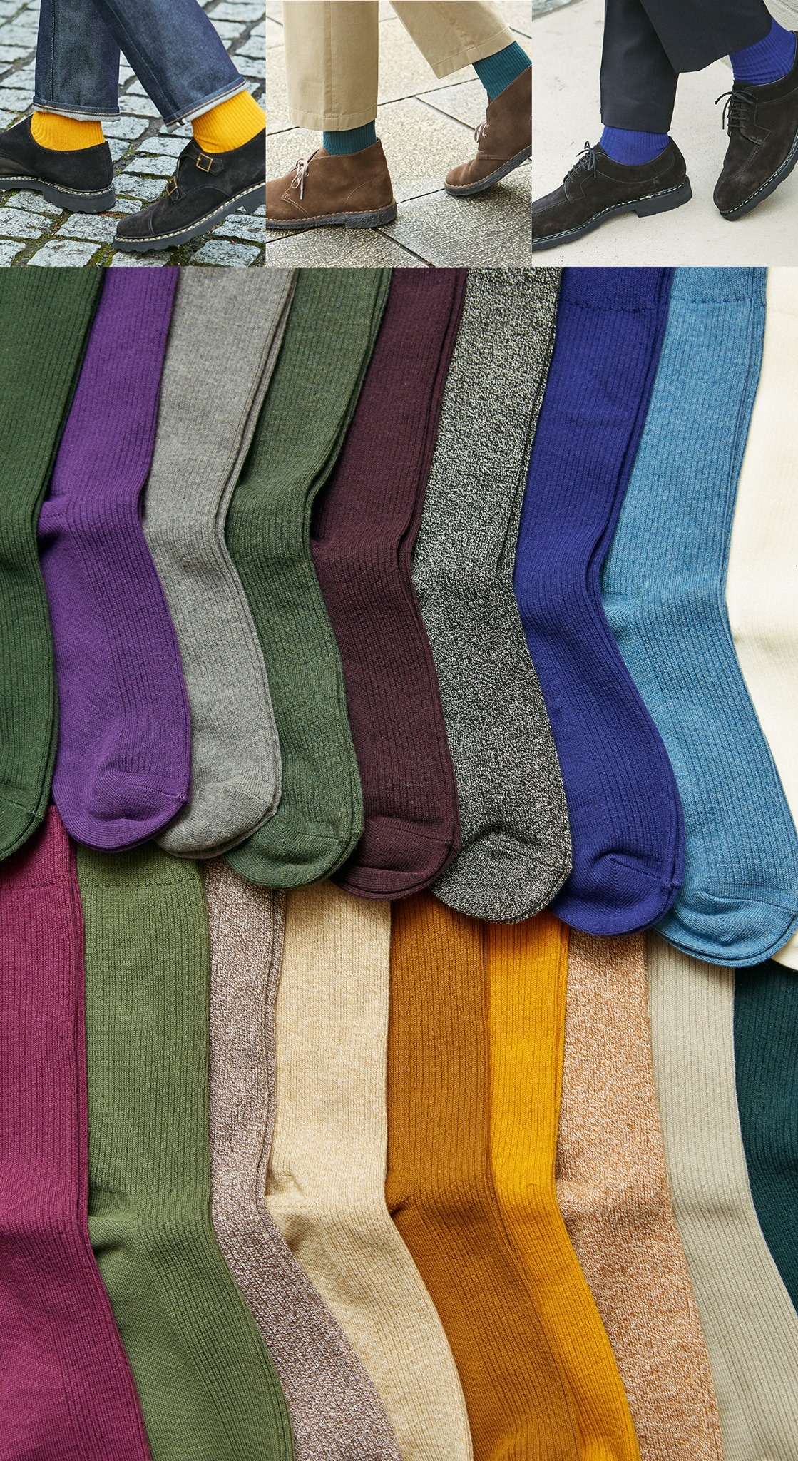 無論男女都可以在Uniqlo長襪找到喜歡的顏色