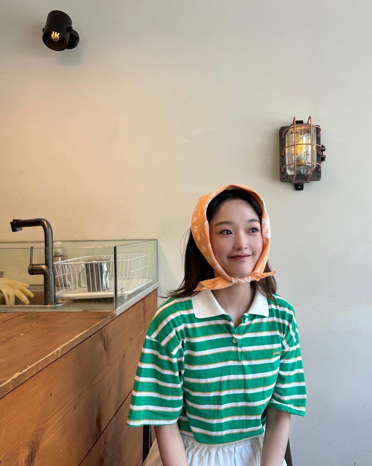 李瑜美穿搭條文POLO衫