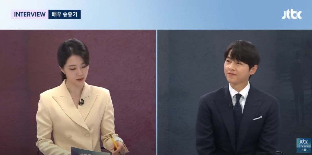 宋仲基受訪時表示現在的育兒生活很幸福。