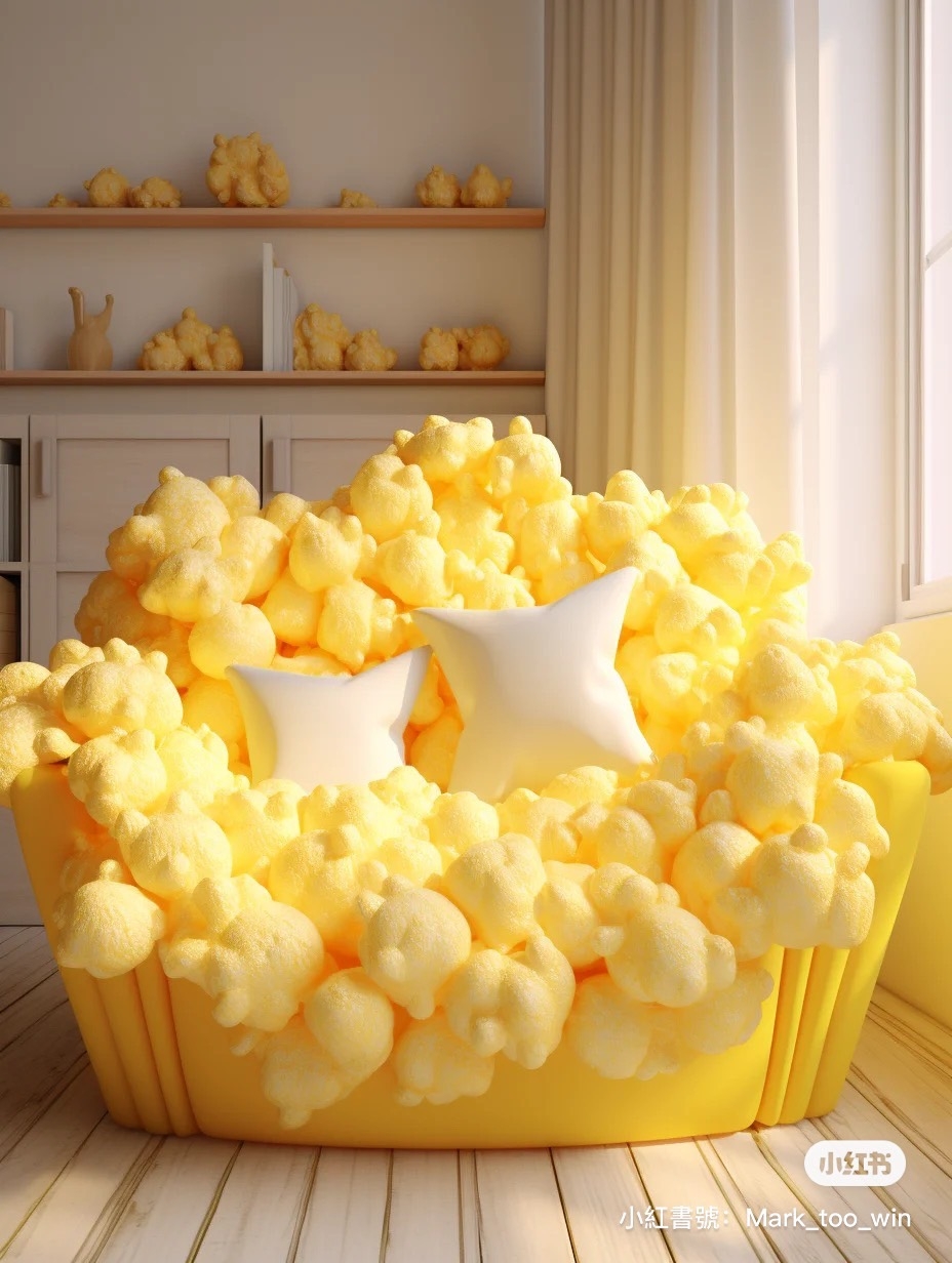 看起來就像真的爆米花桶