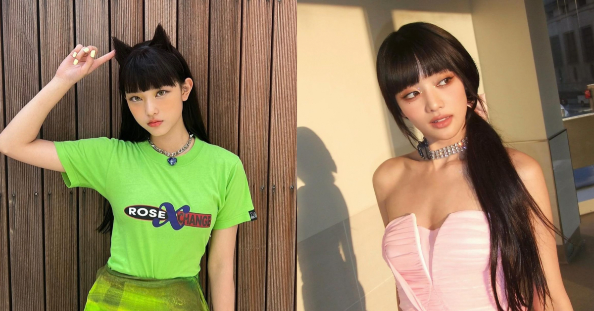 厚瀏海代表NewJeans的Haerin與(G)I-DLE的Minnie