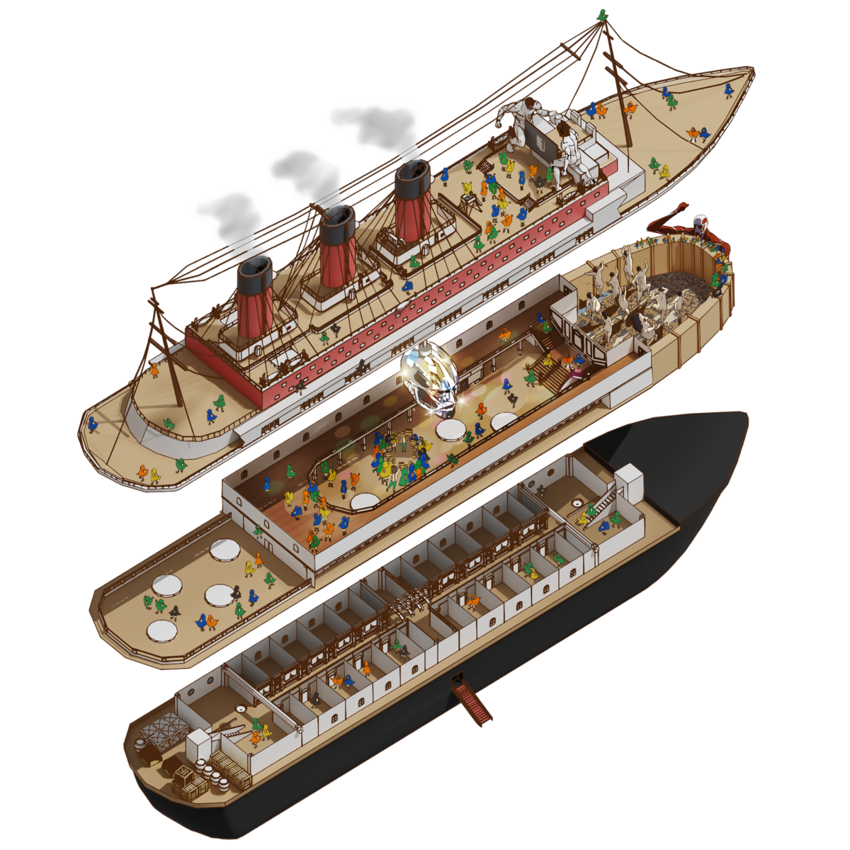 進擊的巨人After Party豪華郵輪