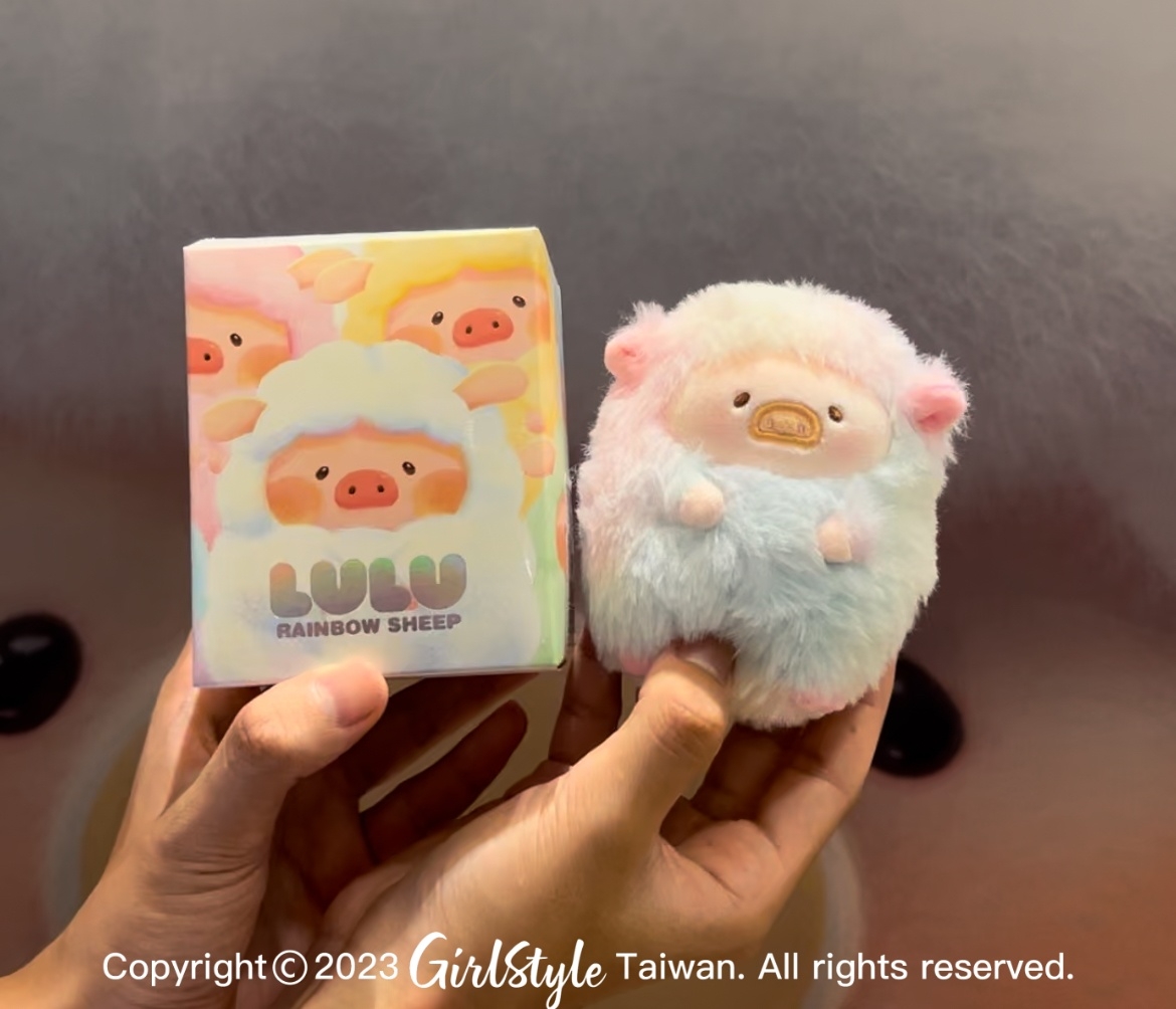 新品彩虹豬羊毛絨公仔盲盒