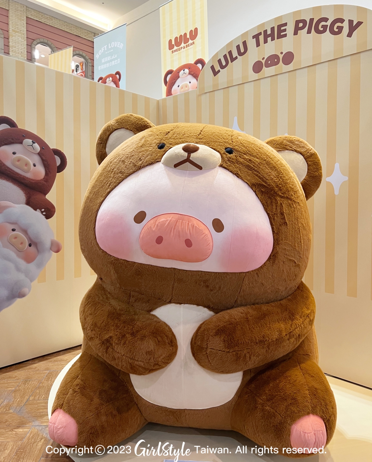 2公尺超巨大「罐頭豬LuLu豬熊氣偶」