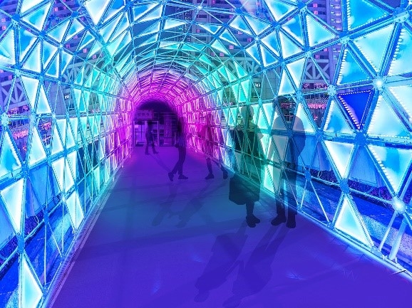 銀河光廊>>麗寶天橋