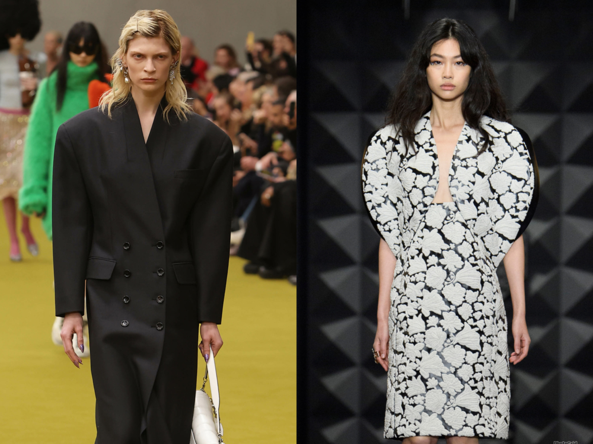 Gucci 2023 秋冬系列；Louis Vuitton 2023 秋冬系列，鄭好娟演繹。