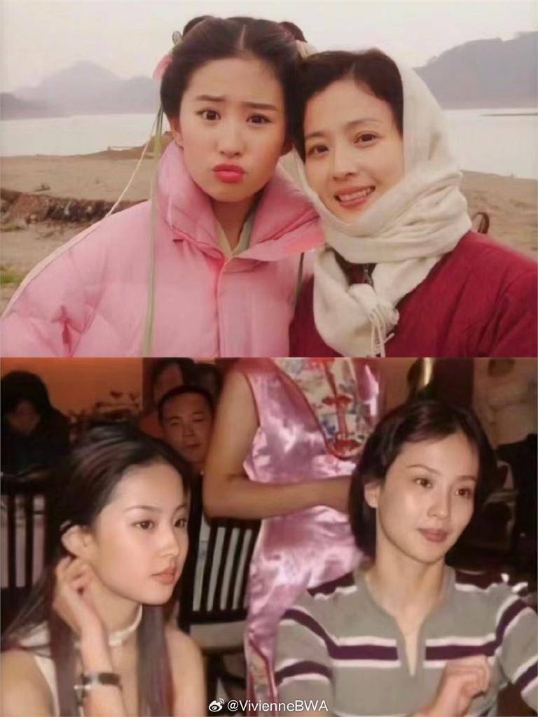 劉亦菲與母親劉曉莉都是頂級美女。